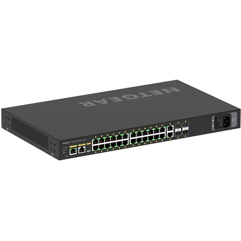 BZBGEAR Netgear AV Line 24x1G PoE+ 300W 2x1G and 4x SFP Managed Switch (Preconfigured)