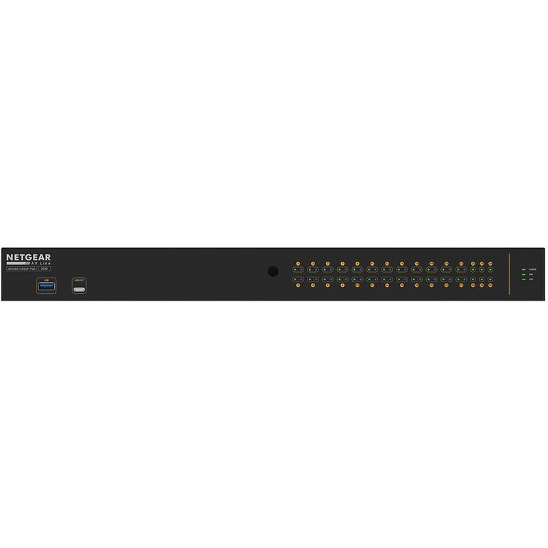 BZBGEAR Netgear AV Line 24x1G PoE+ 300W 2x1G and 4x SFP Managed Switch (Preconfigured)