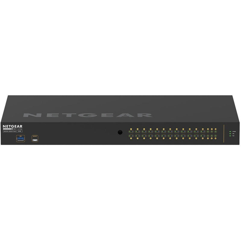 BZBGEAR Netgear AV Line 24x1G PoE+ 300W 2x1G and 4x SFP Managed Switch (Preconfigured)