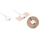 Viviana Pads Soft Foam Mounts for Lavalier Microphones (12-Pack, Beige)