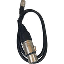 Remote Audio 4-Pin Hirose Male to 4-Pin XLRF Cable for BDSv4UH System (24")