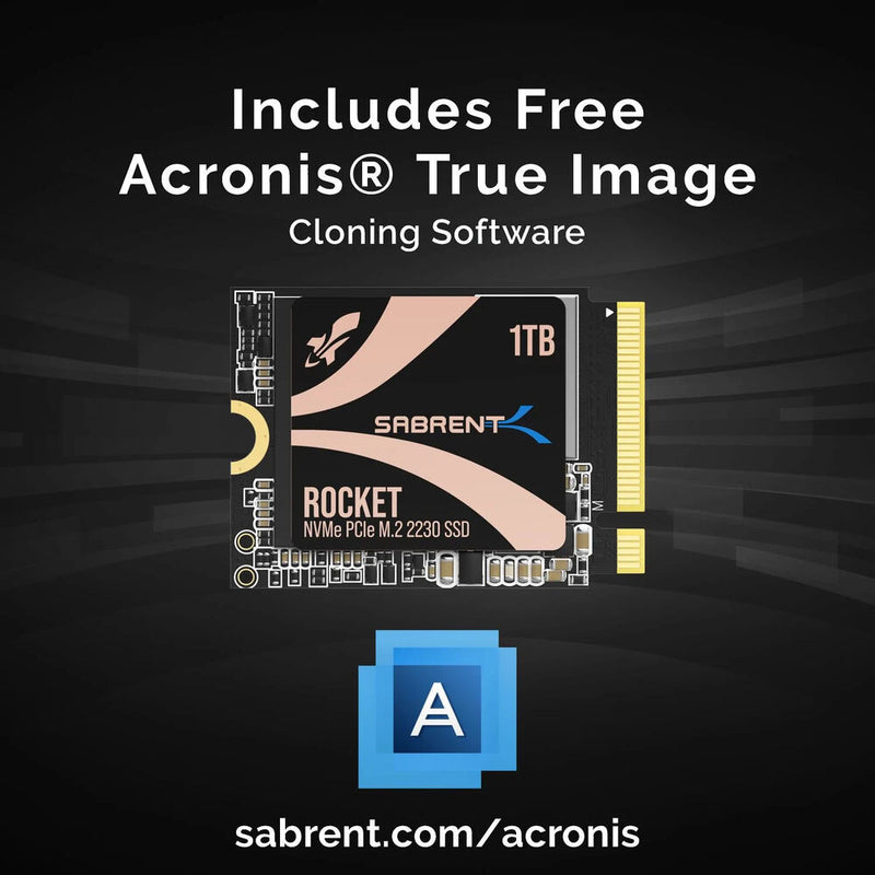 Sabrent 1TB Rocket 2230 NVMe PCIe 4.0 M.2 Internal SSD