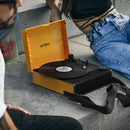 Victrola VSC-750SB Revolution GO Three-Speed Portable Turntable with Bluetooth (Citrus)