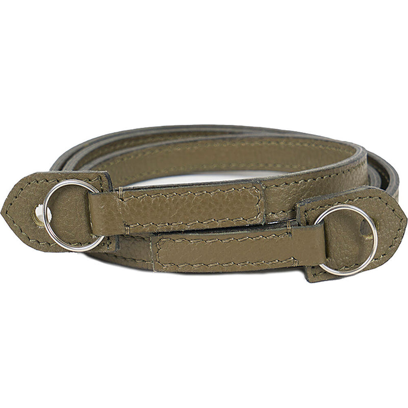 Bronkey Roma 103 Leather Camera Strap (Olive Green, 47.2)