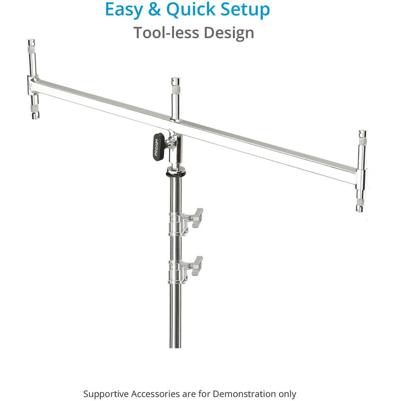 Proaim Linkon 5/8" Triple Header for Lights and Lighting Accessories