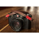 Bronkey Tokyo 102 Leather Camera Neck Strap (Brown and Red, 37.4")