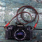 Bronkey Tokyo 102 Leather Camera Neck Strap (Brown and Red, 37.4")