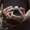 Bronkey Tokyo 103 Leather Camera Neck Strap (Tan and Red, 37.4")