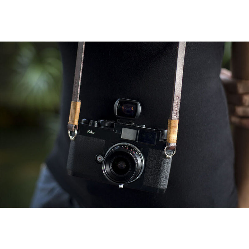 Bronkey Tokyo 105 Leather Camera Neck Strap (Brown and Tan, 37.4")