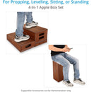 Proaim Set of Four Apple Boxes for Studio, Film Sets, and Photography