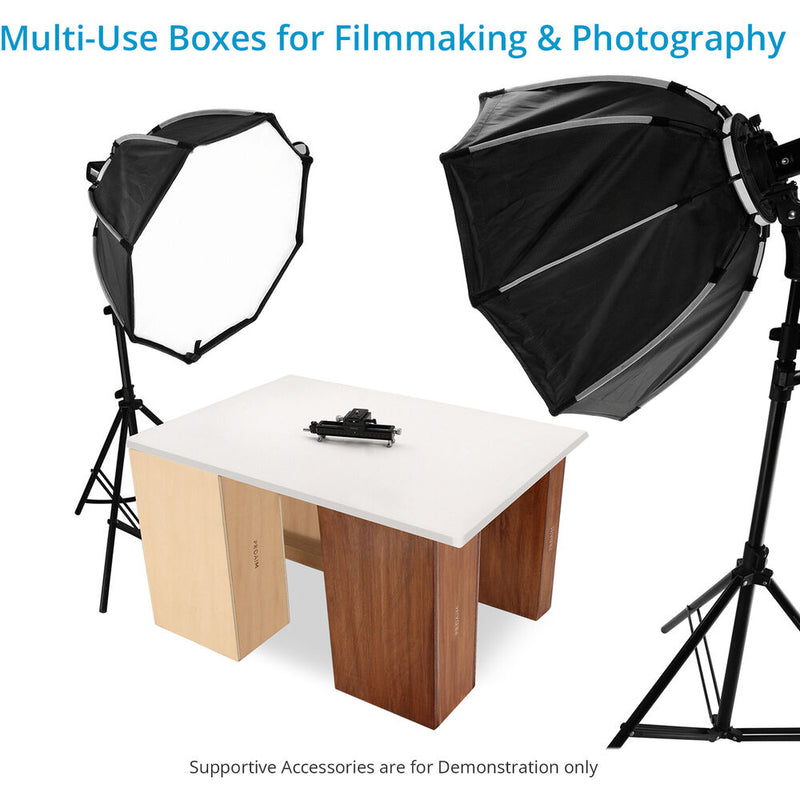 Proaim Set of Four Apple Boxes for Studio, Film Sets, and Photography