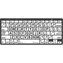 Logickeyboard Braille/LargePrint Black-on-White Wireless Keyboard (Mac and iOS, US English)