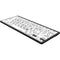 Logickeyboard Braille/LargePrint Black-on-White Wireless Keyboard (Mac and iOS, US English)