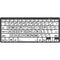 Logickeyboard Braille/LargePrint Black-on-White Wireless Keyboard (Windows, US English)