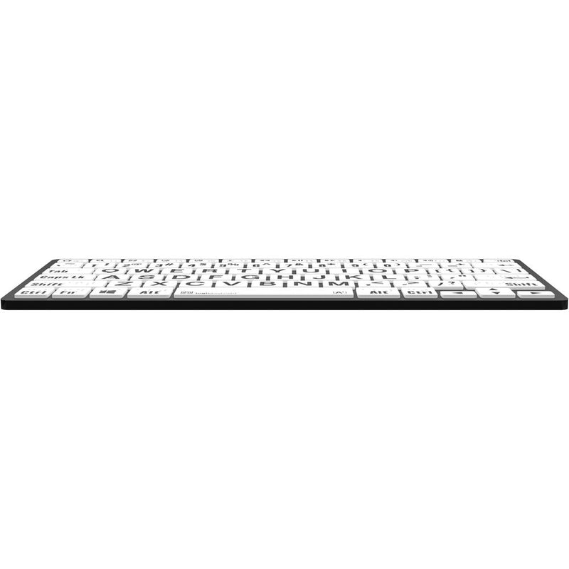 Logickeyboard Braille/LargePrint Black-on-White Wireless Keyboard (Windows, US English)