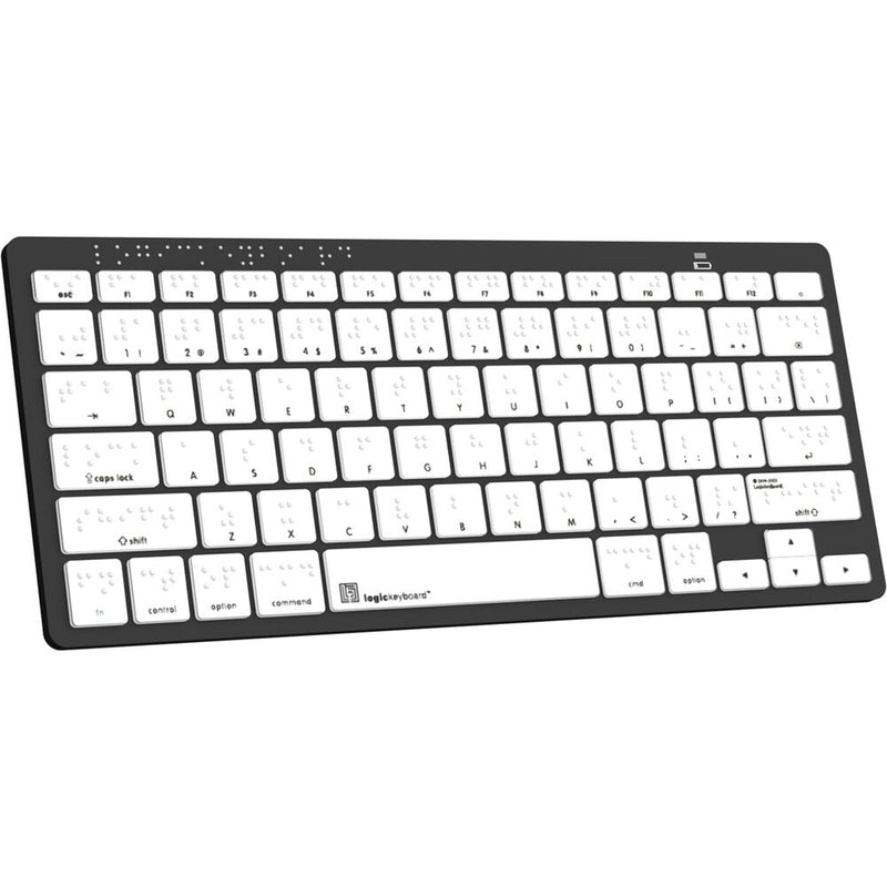 Logickeyboard Braille Wireless Keyboard (Mac and iOS, US English)