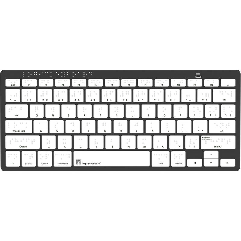 Logickeyboard Braille Wireless Keyboard (Mac and iOS, US English)