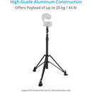 Proaim 3-Stage PTZ Camera Support Stand with 5/8" Baby-Pin & Ball Head
