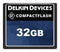 DELKIN DEVICES CF32APSGS-FD000-D Flash Memory Card, Compact Flash Card, 32 GB, 5 V, 0 &deg;C, 70 &deg;C, C650 Series