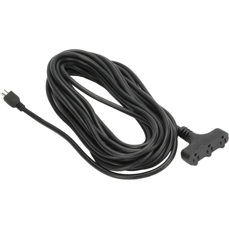 Watson Three-Tap Power Extension Cord (50', Black)