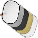 FotodioX 5-in-1 Reflector Pro, Premium Grade Collapsible Disc (48 x 72")