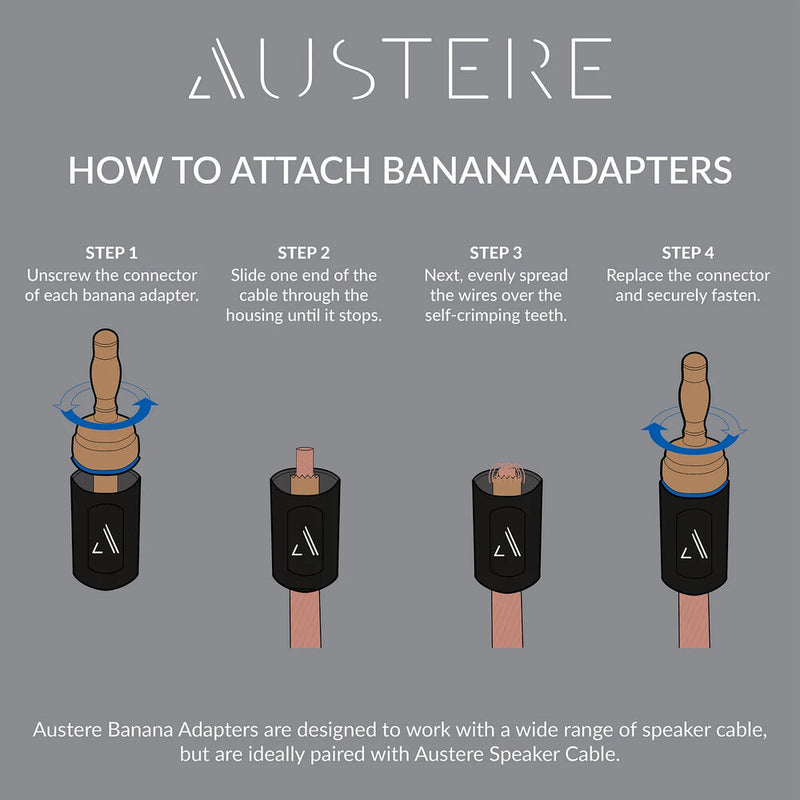 Austere V Series Banana Adapters (Pair)