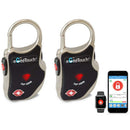 eGeeTouch 2nd Generation Travel Padlock (Black, 2-Pack)