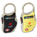 eGeeTouch 2nd Generation Travel Padlock (Yellow, 2-Pack)