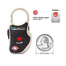 eGeeTouch 2nd Generation Travel Padlock (Yellow, 2-Pack)
