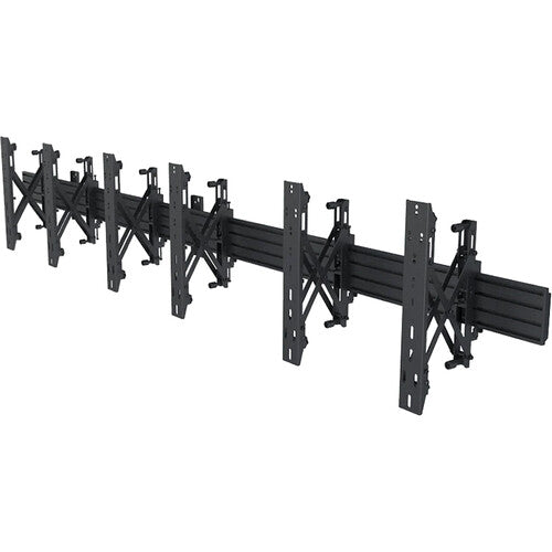 Mount-It! 3 x 1 Video Wall Mount with Push-In Pop-Out Brackets