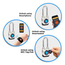 eGeeTouch Outdoor Smart Padlock (4th Gen, Long Shackle)
