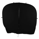FotodioX Collapsible Portable Backdrop (8 x 14', Black with 7' Stand)