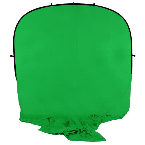 FotodioX Collapsible Portable Backdrop (8 x 14', Chromakey Green with 7' Stand)