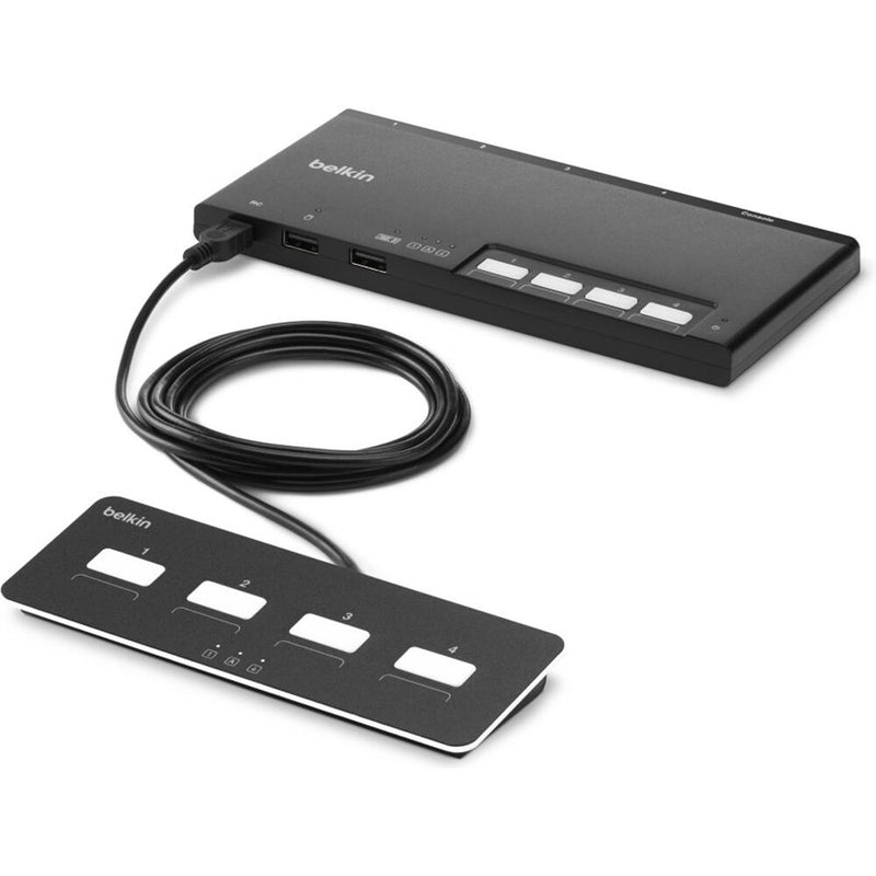 Belkin 4-Port Modular Secure KM Switch PP4.0 with Remote