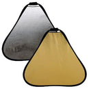 FotodioX 2-in-1 CollapsibleTeardrop Reflector Disc (Silver/Gold, 48")