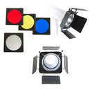 FotodioX Universal Barndoor Kit with Honeycomb Grid for 5.5 to 7" Reflector