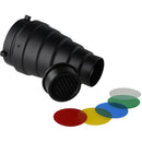 FotodioX Snoot with Grid and Gels for Bowens Mount