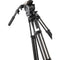 Libec HS-150MC Tripod System with H15 Head, Mid-Level Spreader, Rubber Feet & Case