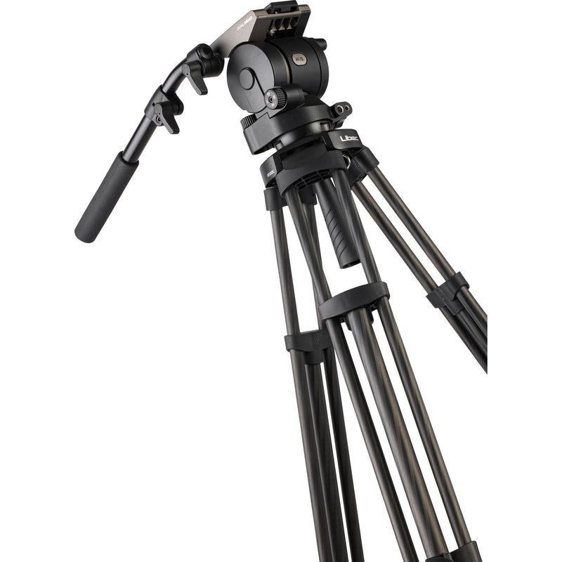 Libec HS-150MC Tripod System with H15 Head, Mid-Level Spreader, Rubber Feet & Case