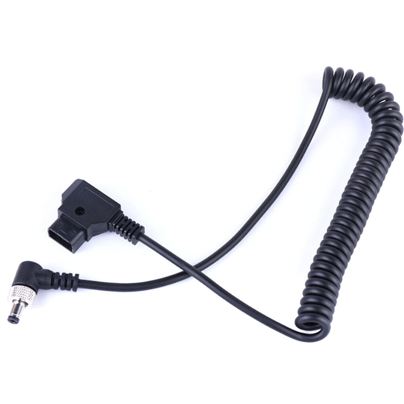 DigitalFoto Solution Limited Coiled D-Tap to Locking DC Barrel Power Cable for Atomos Monitors (1.6 to 4.9')