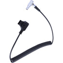 DigitalFoto Solution Limited Coiled D-Tap to Right-Angle LEMO 0B-Type Male 4-Pin Power Cable for Vaxis Wireless Transmitter and Tilta Power Base (1.6 to 4.9')