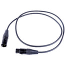 DigitalFoto Solution Limited Gold-Plated 4-Pin Female to 4-Pin Male XLR Audio Cable (3.9')