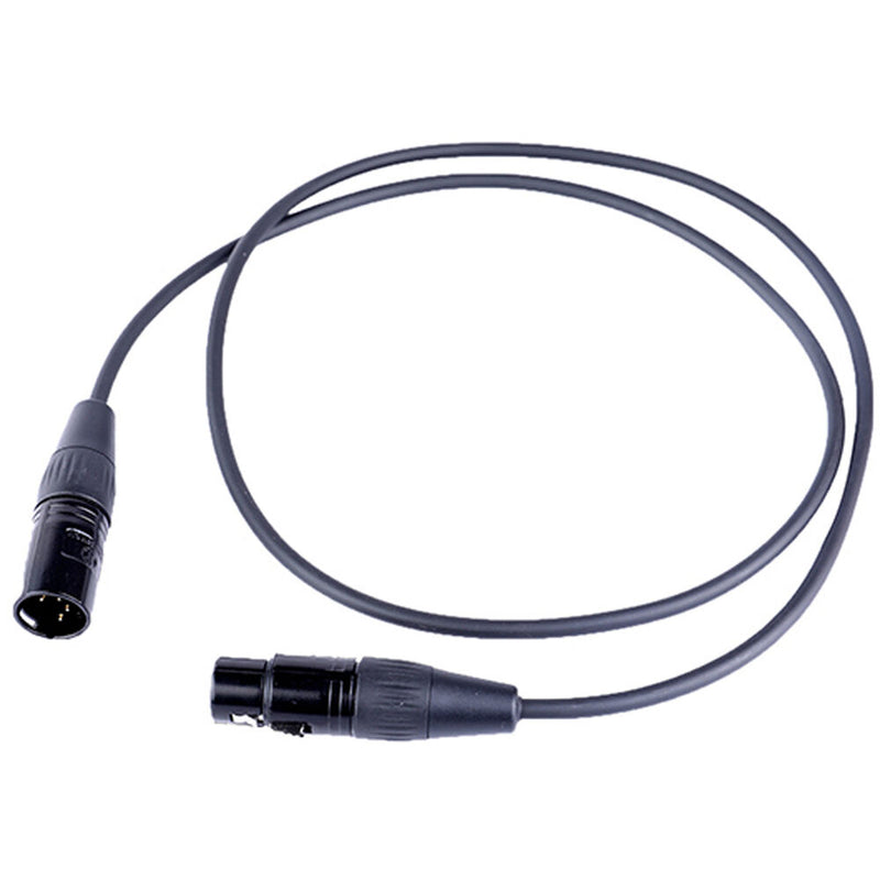 DigitalFoto Solution Limited Gold-Plated 4-Pin Female to 4-Pin Male XLR Audio Cable (3.9')