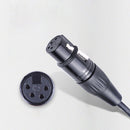 DigitalFoto Solution Limited Gold-Plated 4-Pin Female to 4-Pin Male XLR Audio Cable (3.9')