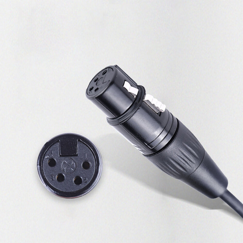 DigitalFoto Solution Limited Gold-Plated 4-Pin Female to 4-Pin Male XLR Audio Cable (3.9')