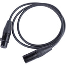 DigitalFoto Solution Limited Gold-Plated 4-Pin Female to 4-Pin Male XLR Audio Cable (3.9')