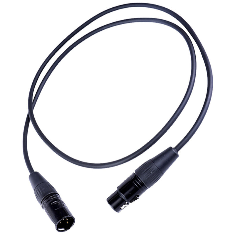 DigitalFoto Solution Limited Gold-Plated 4-Pin Female to 4-Pin Male XLR Audio Cable (3.9')