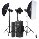 Godox QT400IIIM Studio Flash Monolight (3-Light Kit)