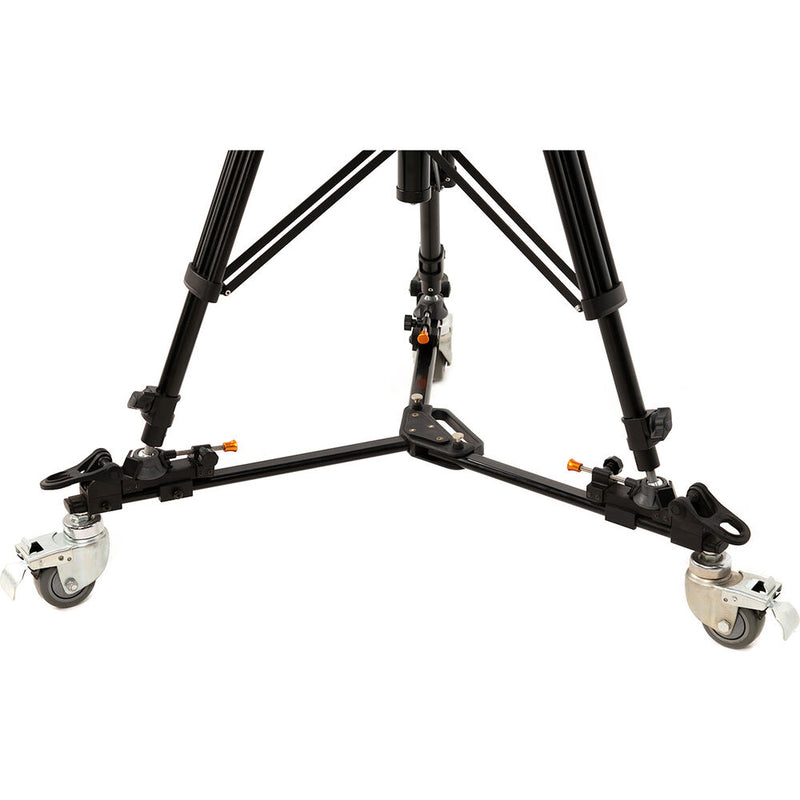 E-Image 2-Stage Aluminum Tripod with 780FH Fluid Head and Dolly Kit