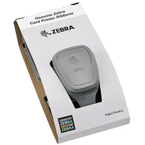 Zebra Metallic Silver Monochrome Ribbon for ZC100/300/350 Card Printers (1500 Images)